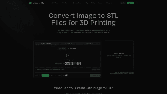 Image to STL - Convert image to 3D Printable Models Online screenshot 2