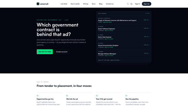 erecruit screenshot 2