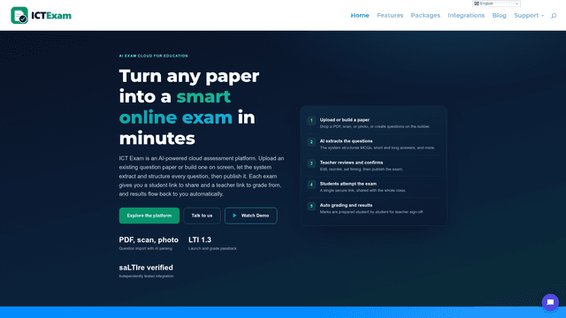 ICT Exam: Online Exam Software with AI Grading screenshot 2