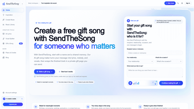 sendthesong screenshot 2