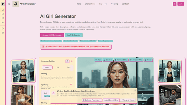 AI Girl Generator screenshot 1
