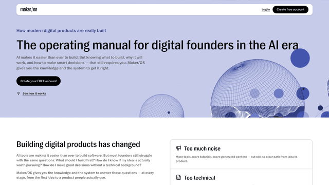 Maker/OS screenshot 1