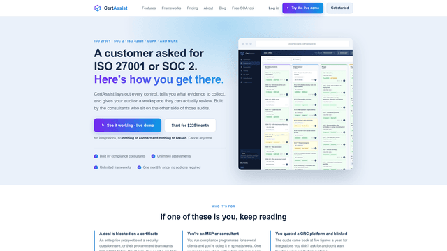 CertAssist - Simple, smart compliance certification screenshot 2