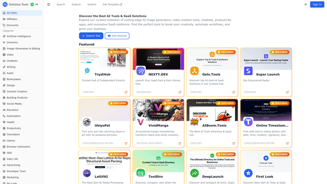 Dofollow.Tools - Discover Best AI Tools & SaaS Solutions screenshot 2