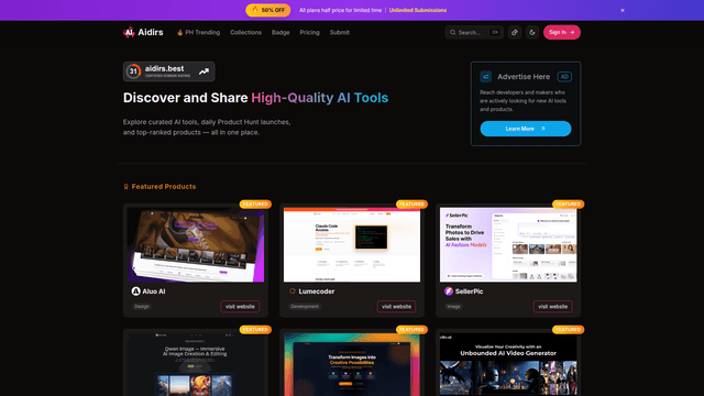 Aidirs - Discover And Share The Best AI Tools screenshot 2