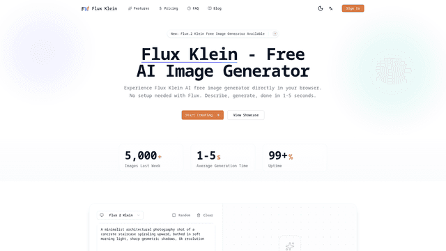 Flux Klein - Free AI Image Generator | Fast & Easy screenshot 2