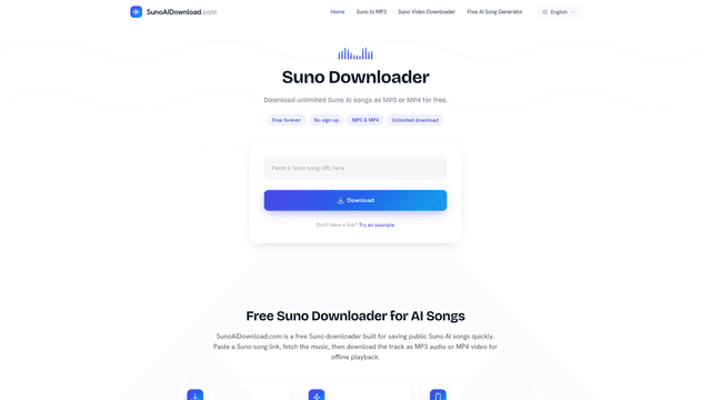 Suno Downloader screenshot 1