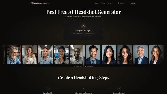 HeadshotGenerators.ai screenshot 1