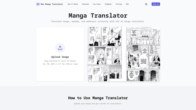Manga Translator – AI Translate Manga | Mee Manga Translator screenshot 1