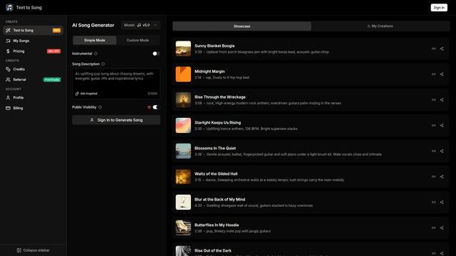 Text to Song screenshot 1