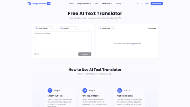 Free AI Text Translator - ImageTranslate.AI screenshot 2