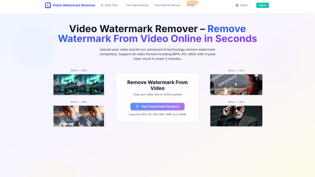 Video Watermark Remover screenshot 1