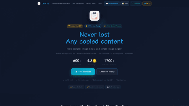 OneClip screenshot 2