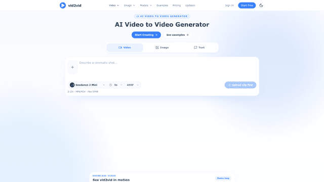 vid2vid screenshot 1