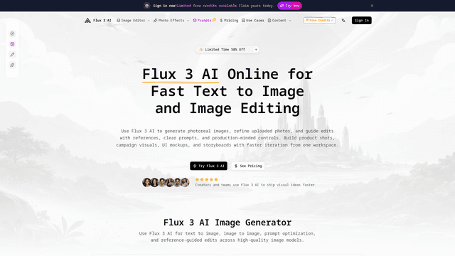 Flux 3 AI Text to Image Generator & Reference Photo Editor screenshot 2
