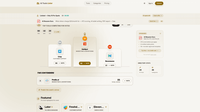 Discover the Best AI Tools | AI Tools Lister screenshot 2