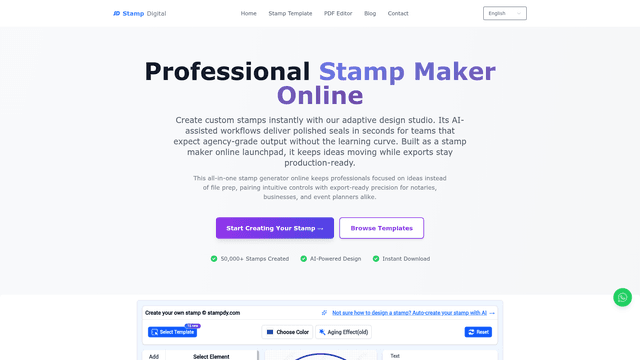 Create Custom Digital Stamps screenshot 2