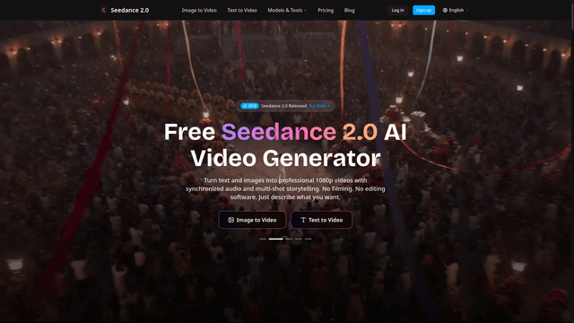 Seedance 2.0 - Free AI Video Generator | Text/Image to Video screenshot 2