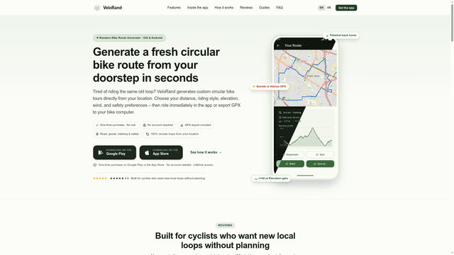 Random Bike Route Generator screenshot 2