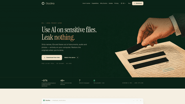 Occlira screenshot 2