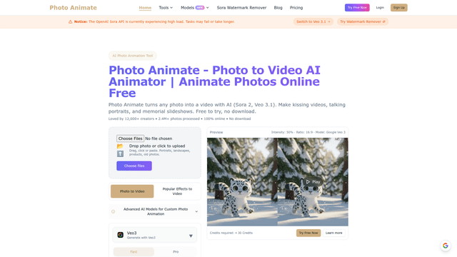 Photo Animate - Photo to Video AI Animator | Image to video screenshot 1