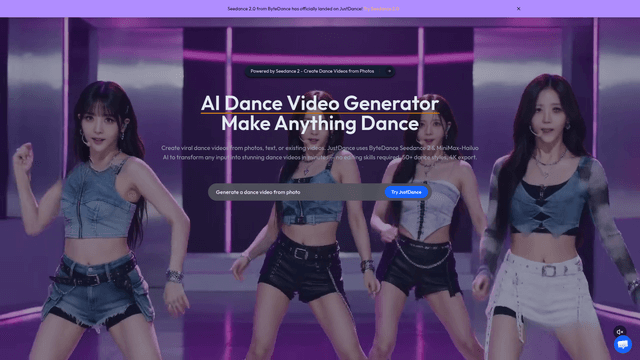 JustDance: AI Dance Video Generator - Make Anything Dance screenshot 2