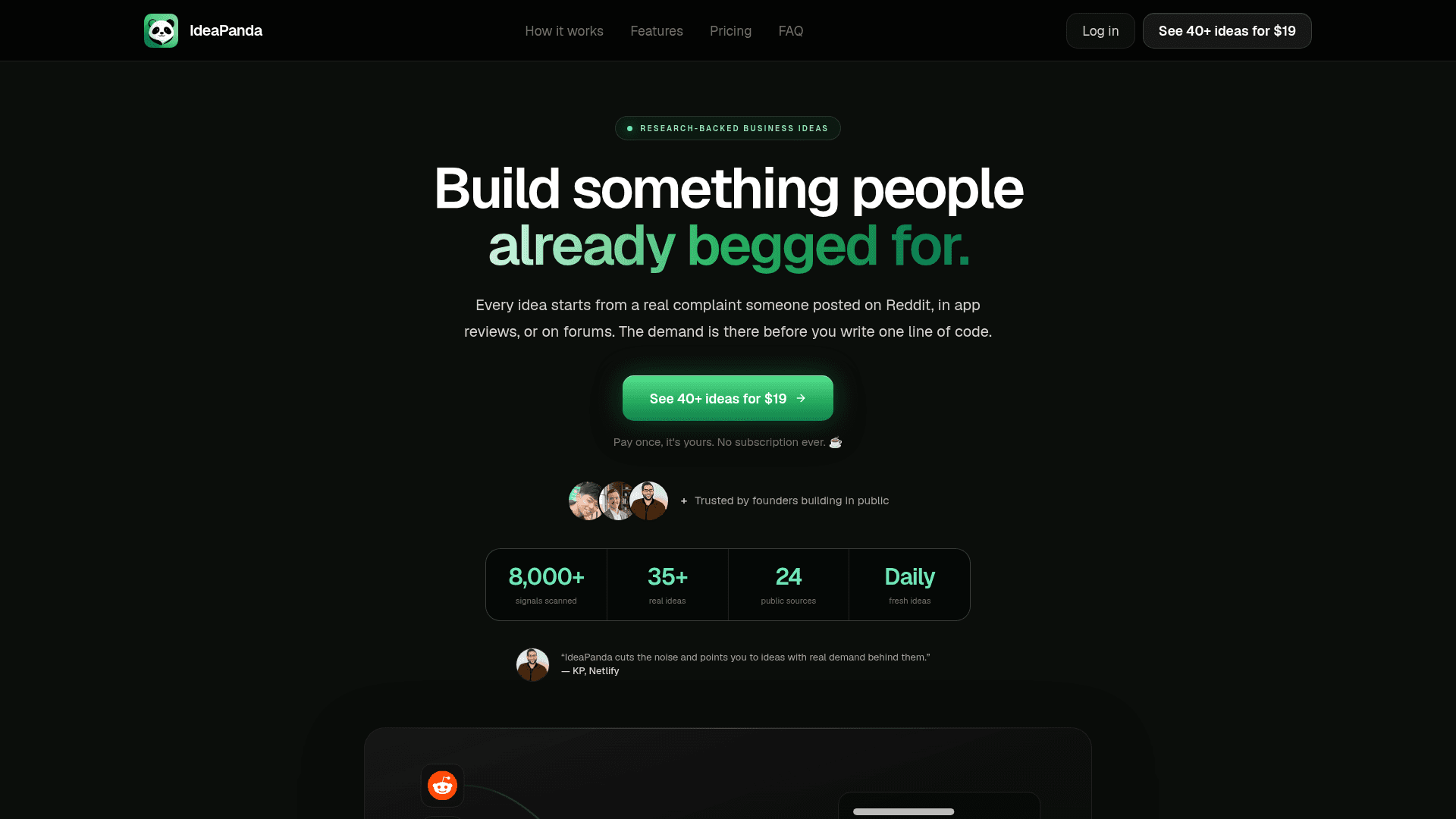 IdeaPanda: Find business ideas worth building. screenshot 2