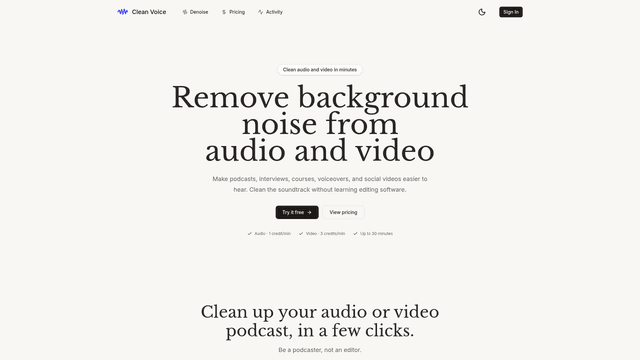 Remove Background Noise from Audio & Video | Clean Voice screenshot 2