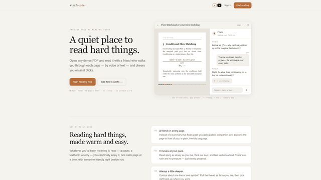 AI PDF Reader – Active Reading Companion screenshot 1