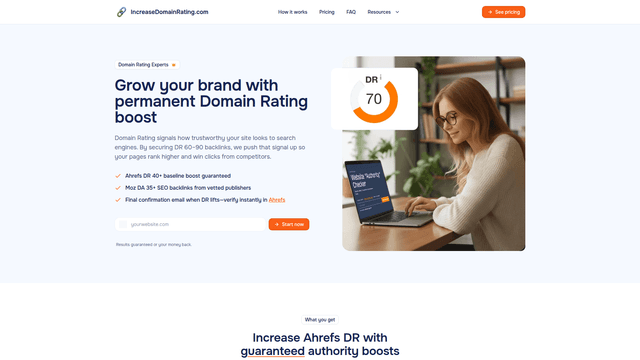 IncreaseDomainRating.com | SEO & Link Building screenshot 2