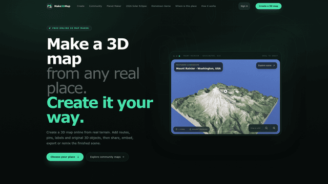 Make3DMap screenshot 2