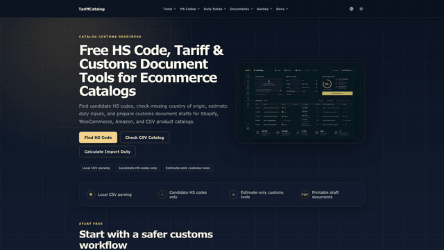 TariffCatalog screenshot 1