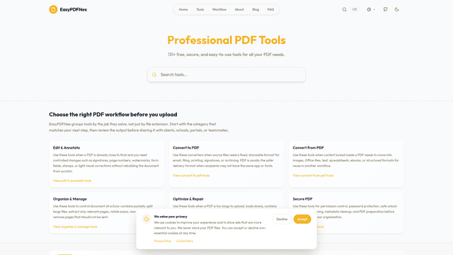 All PDF Tools | EasyPDFNex screenshot 1
