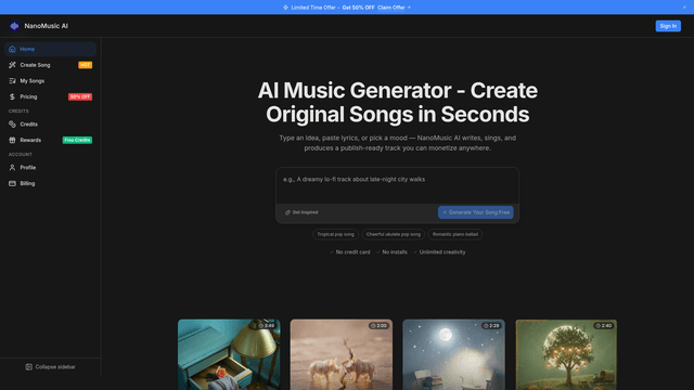 NanoMusic AI screenshot 1