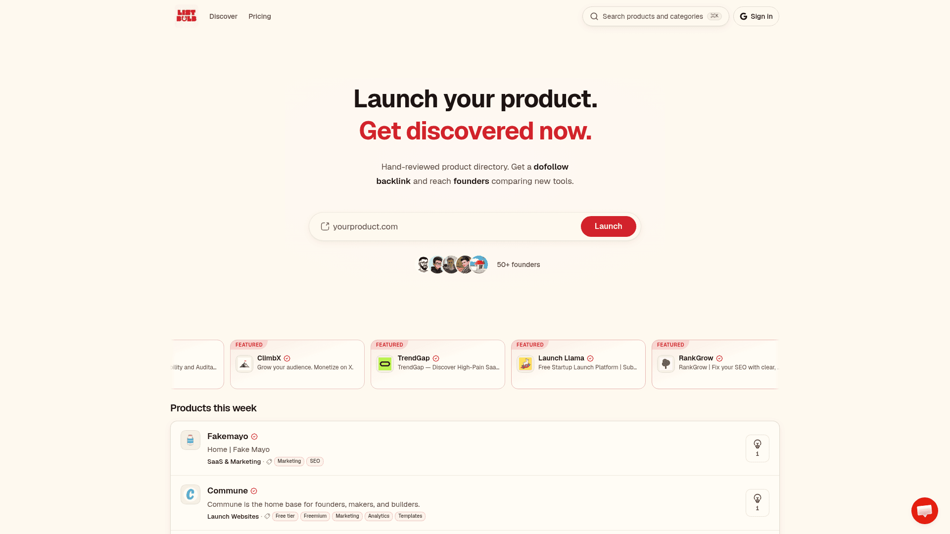 List Bulb | AI Tools Directory & Product Discovery Platform screenshot 2