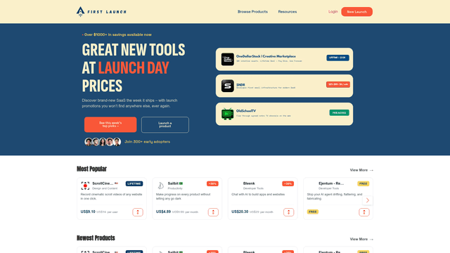 First Launch - New Products at Exceptional Value screenshot 1