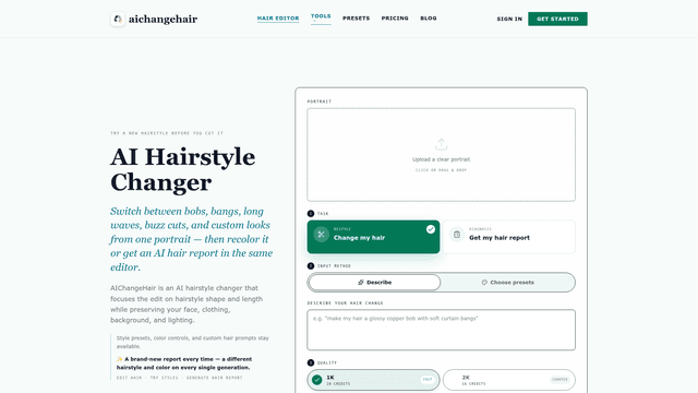 AIChangeHair screenshot 2