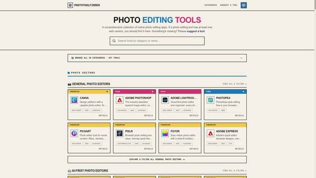 PhotoToolFinder screenshot 2