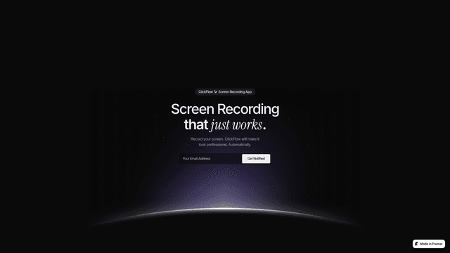 ClickFlow - Screen Recording That Just Works screenshot 1