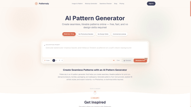 AI Pattern Generator screenshot 1