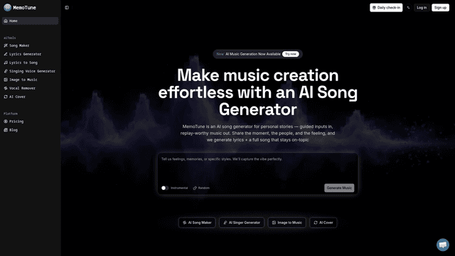 MemoTune - AI Song Generator for Personal Stories screenshot 2