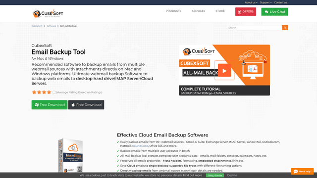 CubexSoft Email Backup Tool screenshot 1