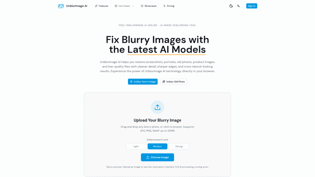 UnblurImage AI screenshot 1