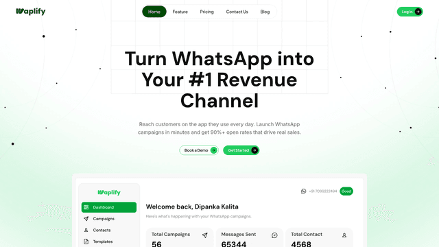Waplify | Official WhatsApp Marketing & Broadcasting Tool screenshot 2