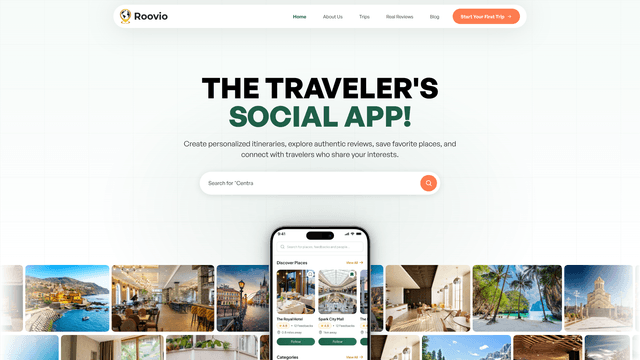 Roovio Travel App screenshot 2