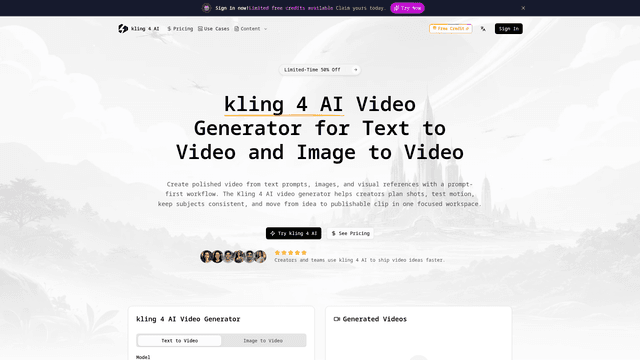 Kling 4 AI screenshot 2