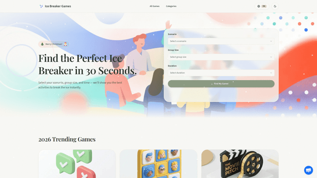 Ice Breaker Games | Find the Perfect Activity in 30 Seconds screenshot 1