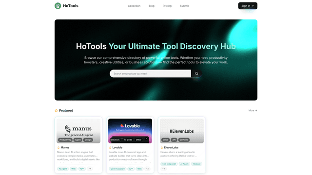 HoTools - Your Ultimate Online Toolkit Directory screenshot 2