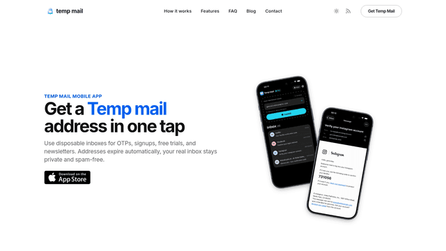 Temp Mail - Disposable temp email addresses screenshot 2