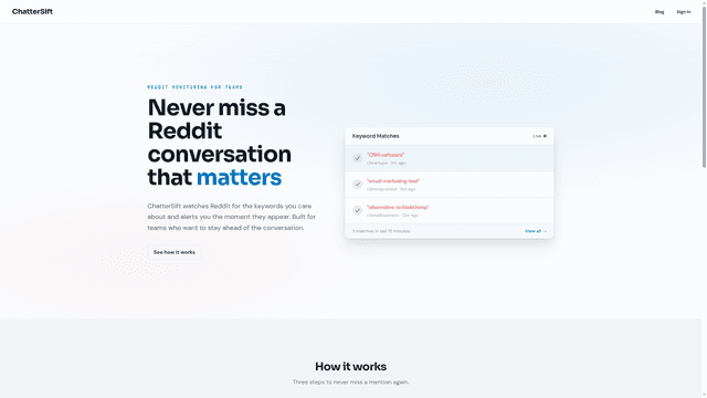 ChatterSift screenshot 1